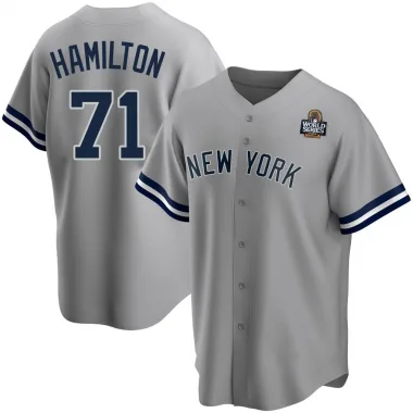 Gray Replica Ian Hamilton Youth New York Road Name 2024 World Series Jersey