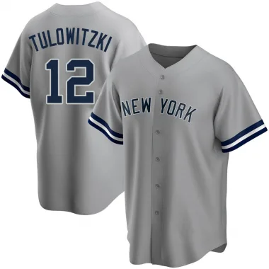 Gray Replica Troy Tulowitzki Men's New York Road Name Jersey