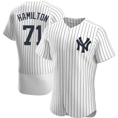 White Authentic Ian Hamilton Men's New York Home Jersey